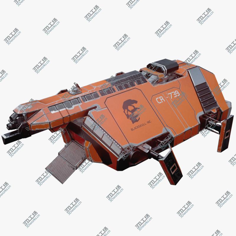 images/goods_img/202105072/3D Sci-Fi Cargo Spaceship Animated model/1.jpg